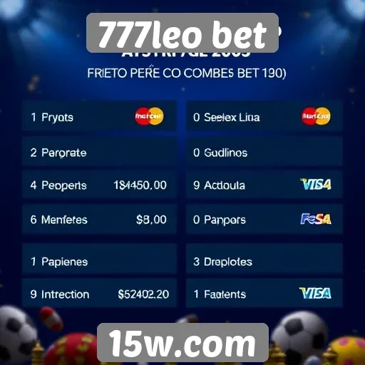 Métodos de pagamento aceitos no 777leo bet